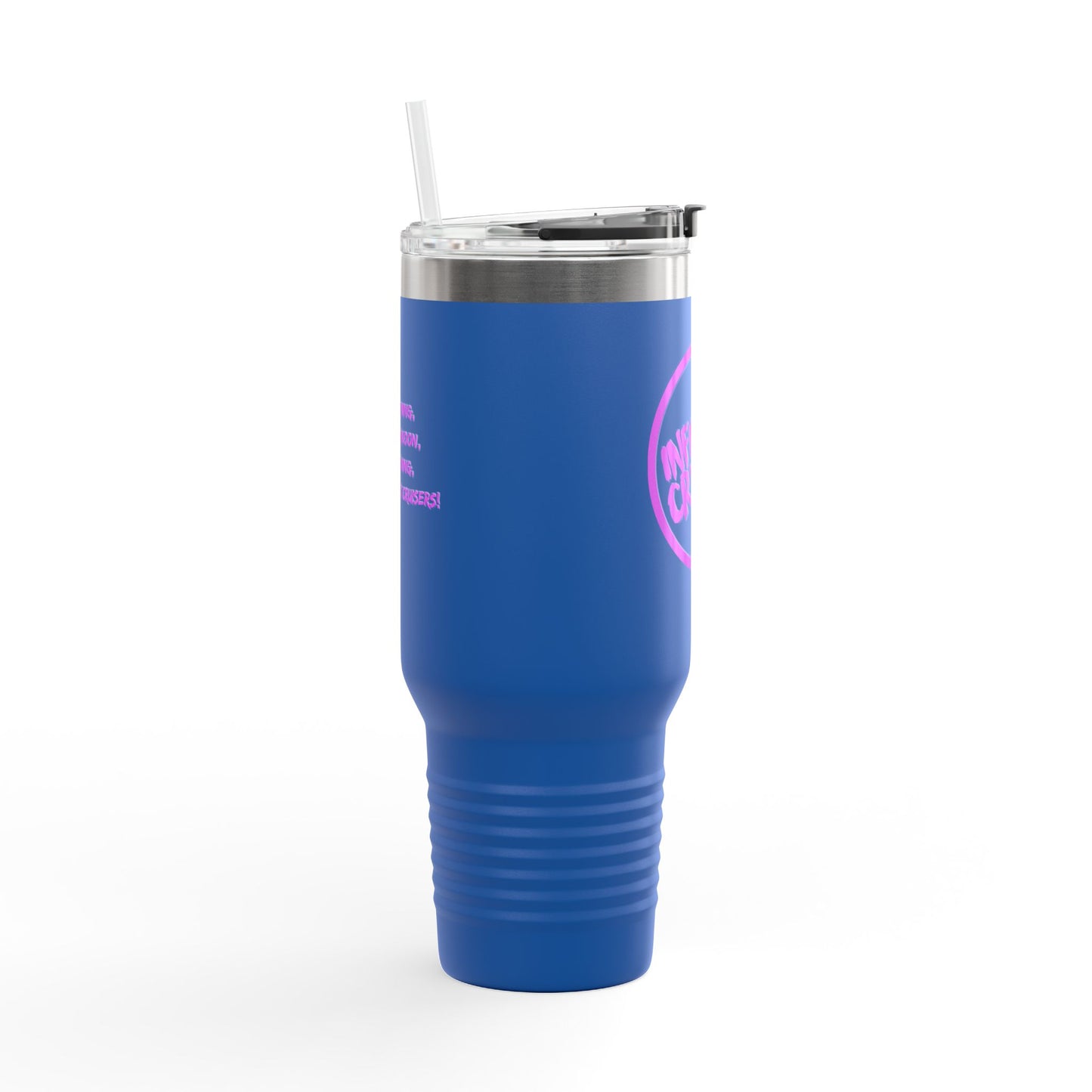 Insulated Travel Mug - 40oz Infinite Crypto Design for Adventure Lovers & Digital Nomads