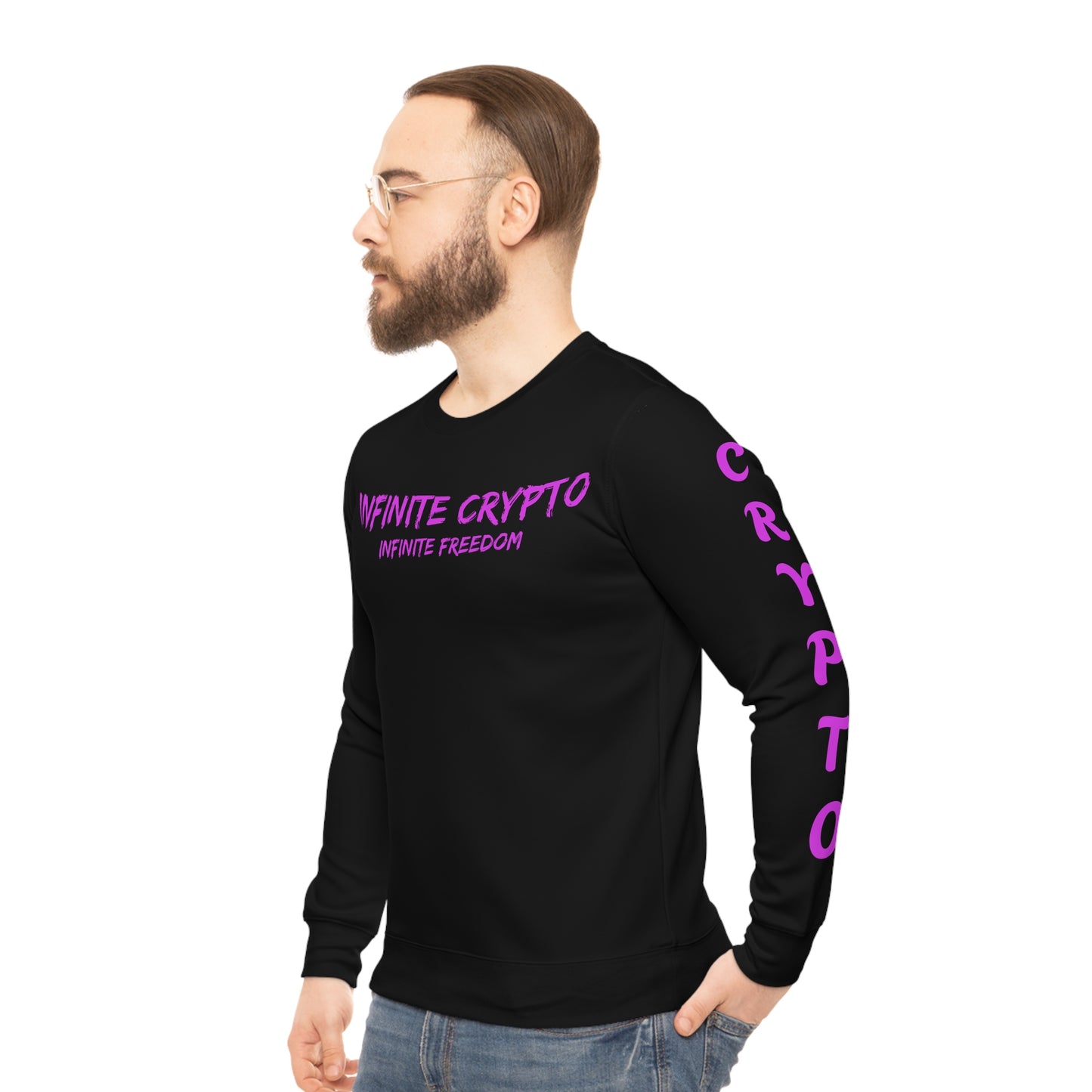 Infinite Crypto Cruiser Lightweight Sweatshirt - Positive Vibes & Daily Greetings