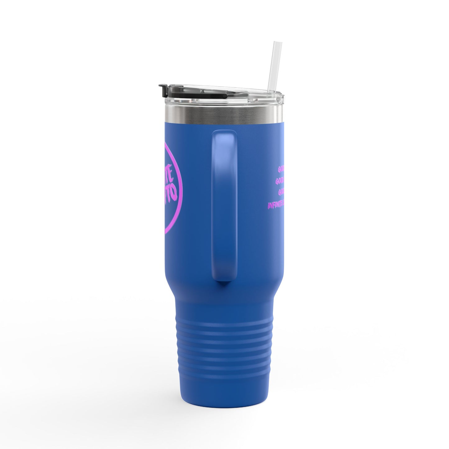 Insulated Travel Mug - 40oz Infinite Crypto Design for Adventure Lovers & Digital Nomads