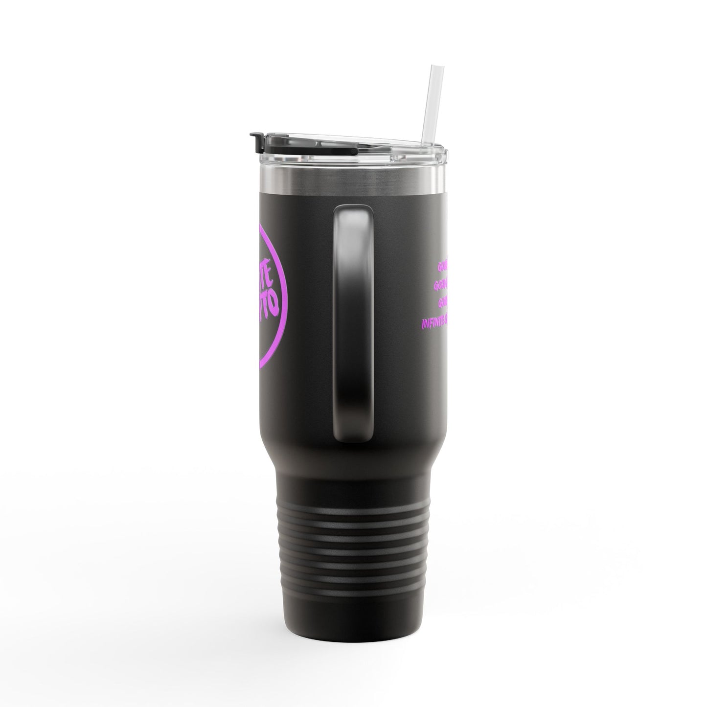 Insulated Travel Mug - 40oz Infinite Crypto Design for Adventure Lovers & Digital Nomads