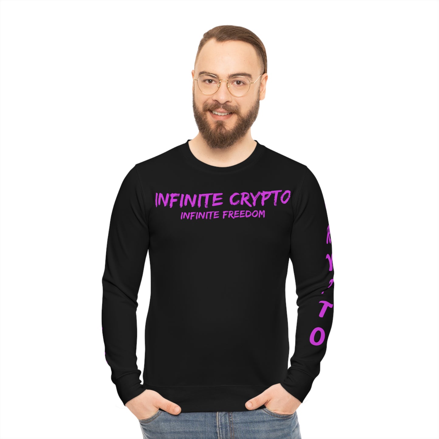 Infinite Crypto Cruiser Lightweight Sweatshirt - Positive Vibes & Daily Greetings