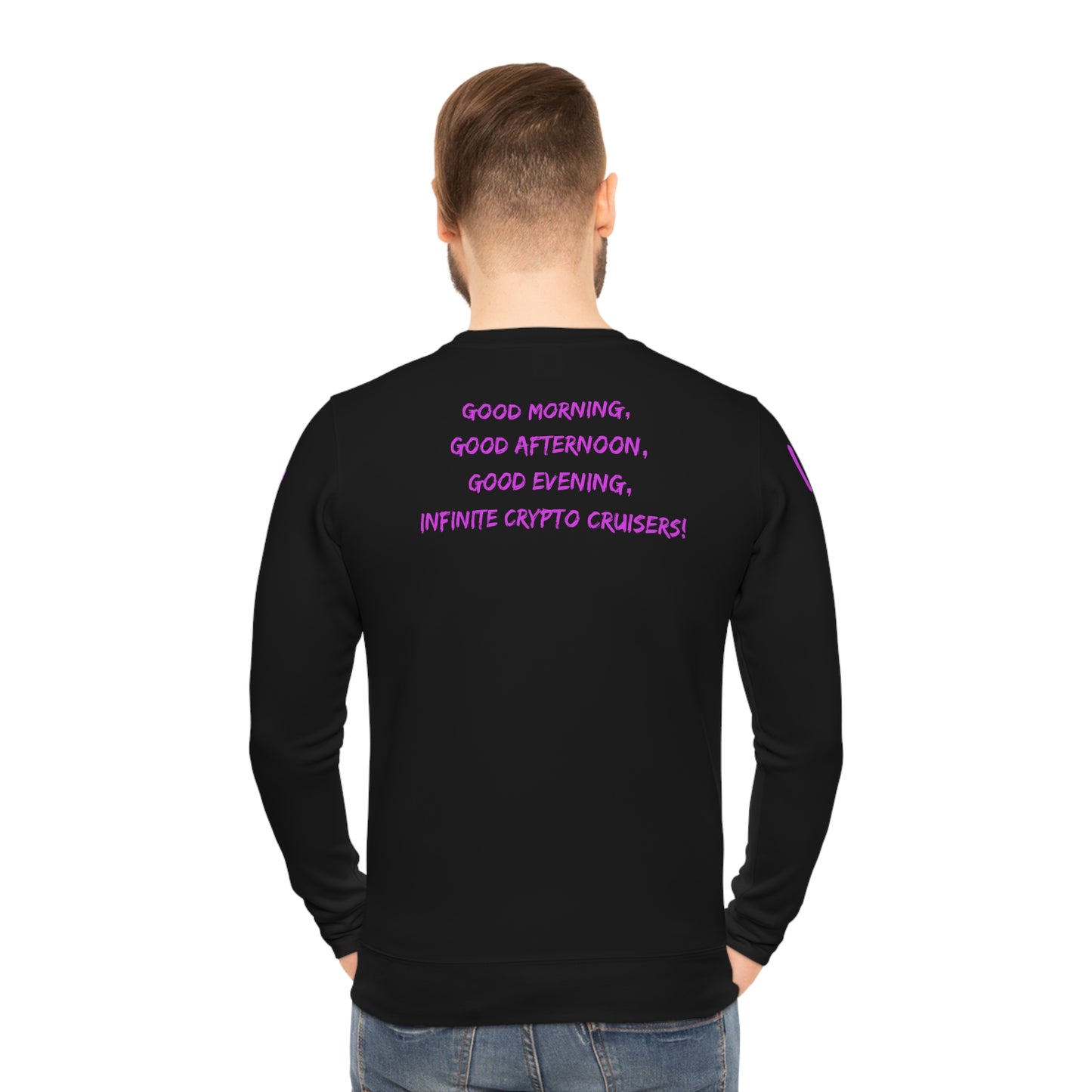 Infinite Crypto Cruiser Lightweight Sweatshirt - Positive Vibes & Daily Greetings